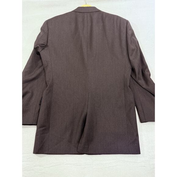 VTG BURBERRY LONDON Mens Size 38 Classic Blazer Gray 100% Wool Union Tag USA - Picture 8 of 15